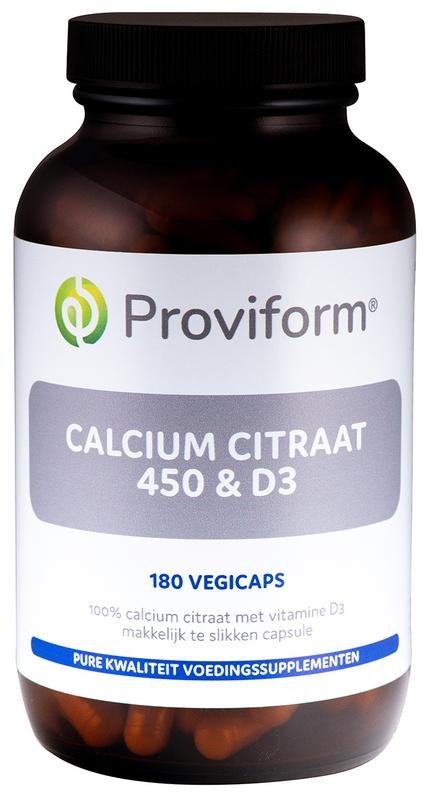 Proviform Calciumcitrat 450 & D3 (180 VCaps)
