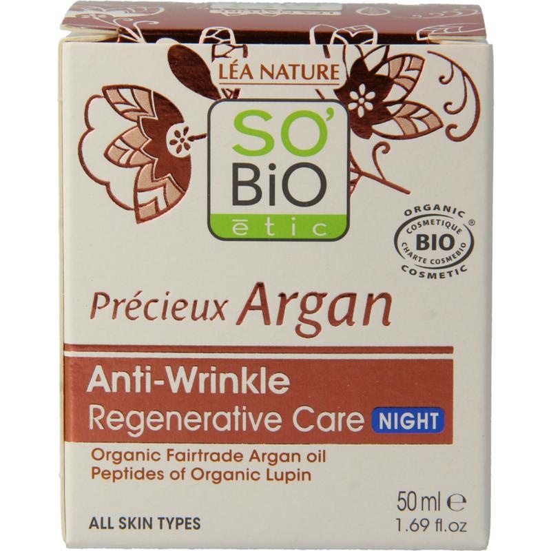 So Bio Etic Nachtcreme feuchtigkeitsspendende Anti-Falten (50 Ml)
