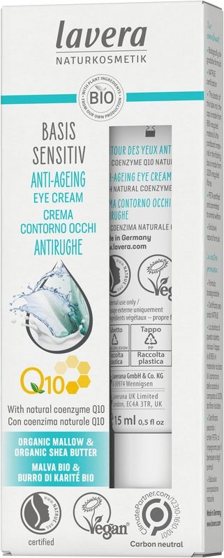 Lavera Basis Q10 AugenCreme EN-IT (15 Ml)