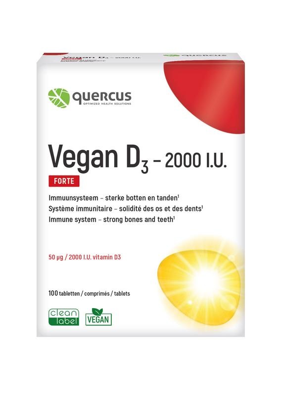 Quercus Quercus Vitamin D3-2000 i.E. vegan (100 Tab)