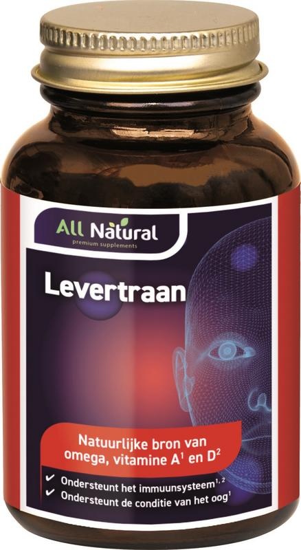 All Natural Ganz natürliches Lebertran mit Vitamin A und D (100 Caps)