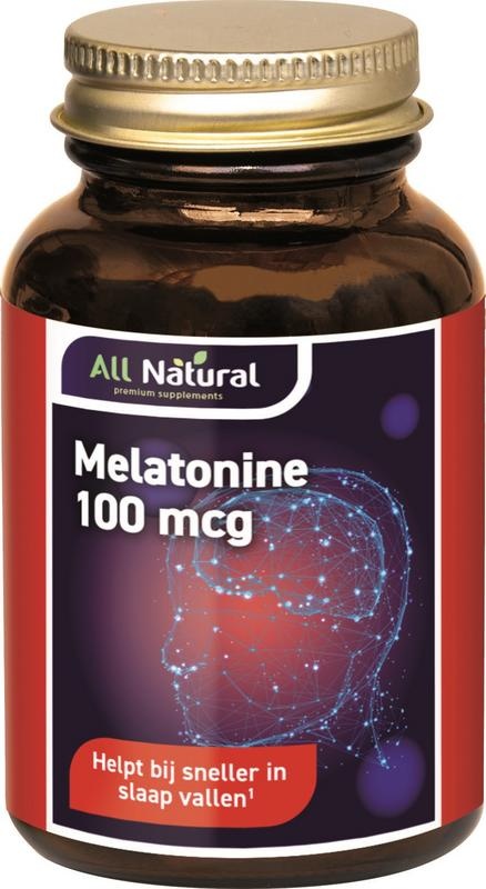 All Natural Ganz natürliches Melatonin 100 µg (500 Tab)