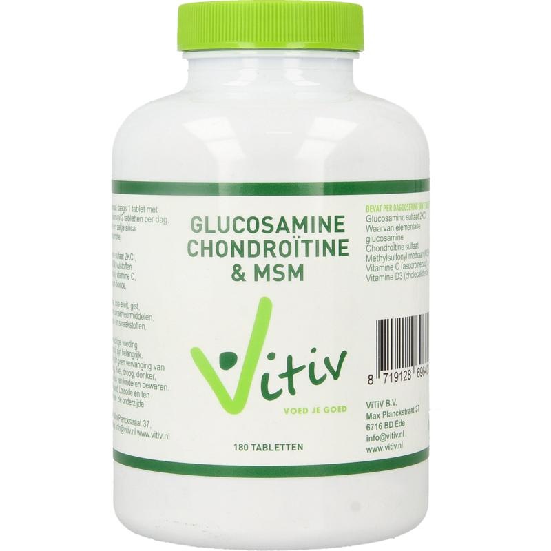 Vitiv Vitiv Glucosamin Chondroitin MSM (180 Tabletten)