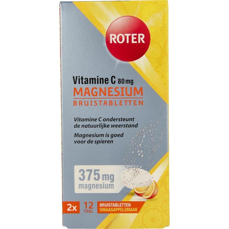 Roter Roter Brausetab Vit C + Magnesium Duopack (24 Brausetab)