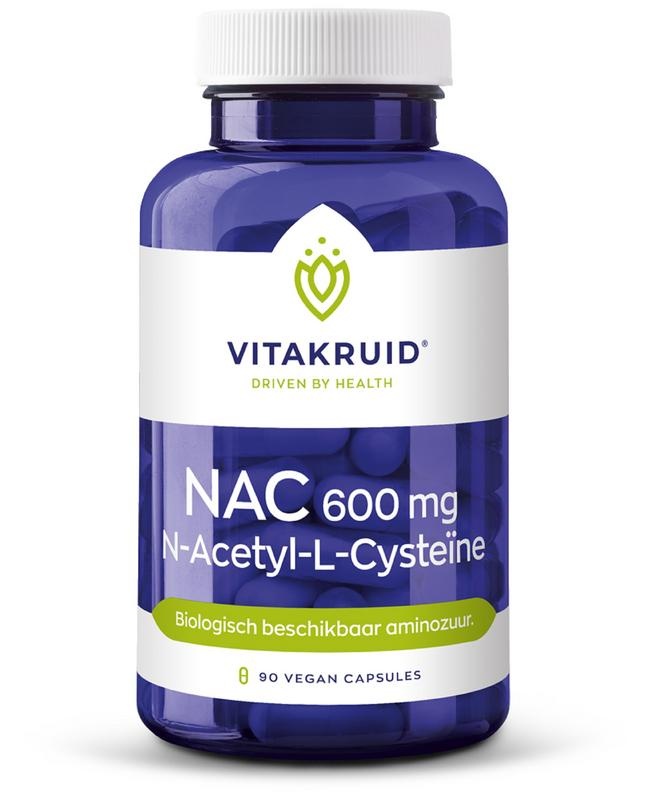 Vitakruid Vitakruid NAC 600 mg N-Acetyl-L-Cystein (90 VCaps)