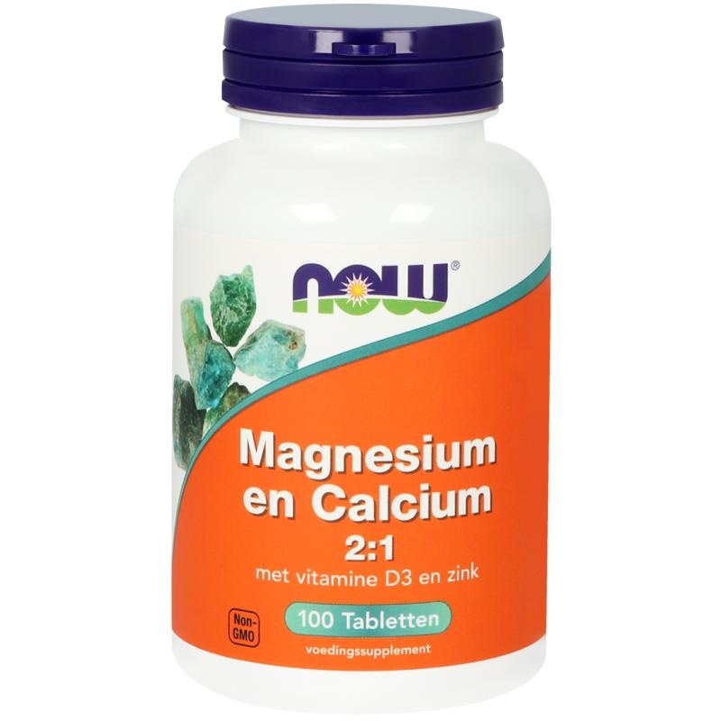 NOW Magnesium & Calcium 2:1 (100 Tab)