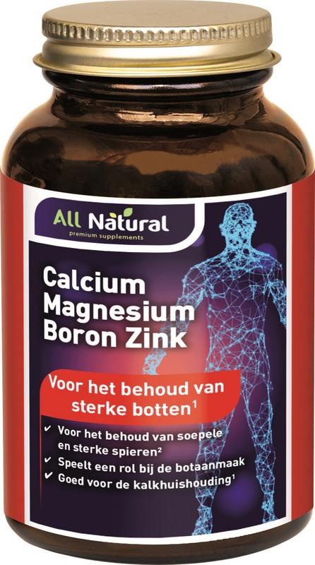 All Natural Ganz natürliches Calcium-Magnesium-Bor-Zink (90 Tab)