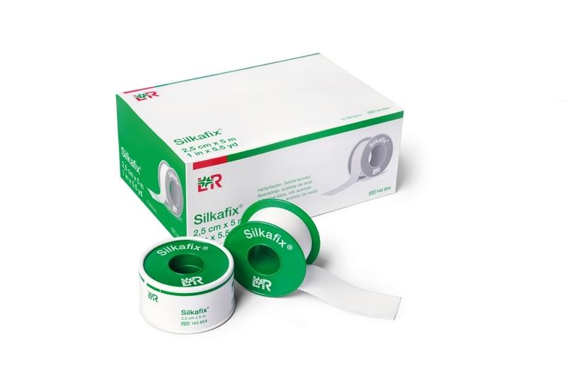 Silkafix Silkafix Heftpflaster 5m x 2,5cm latexfrei (12 Stück)