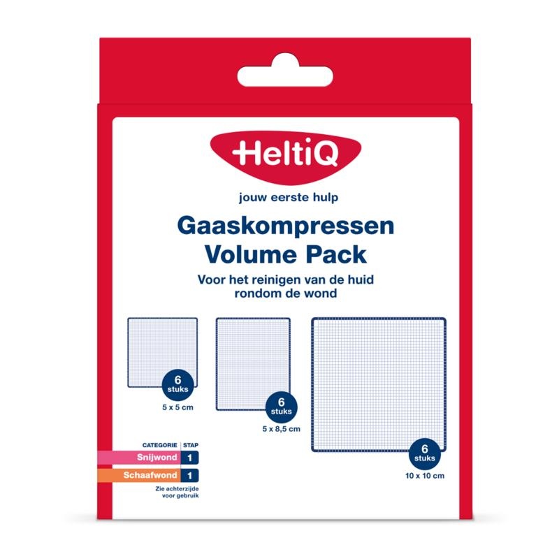 Heltiq Mullkompressen Volumenpackung (18 Stück)