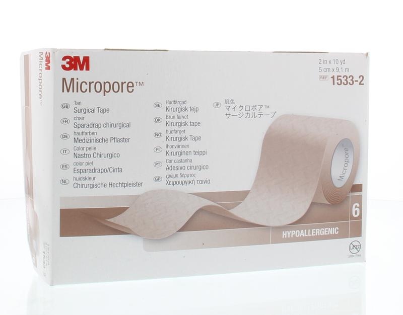 3M 3M Micropore Heftpflaster 5 x 915 cm hautfarben (6 Stück)