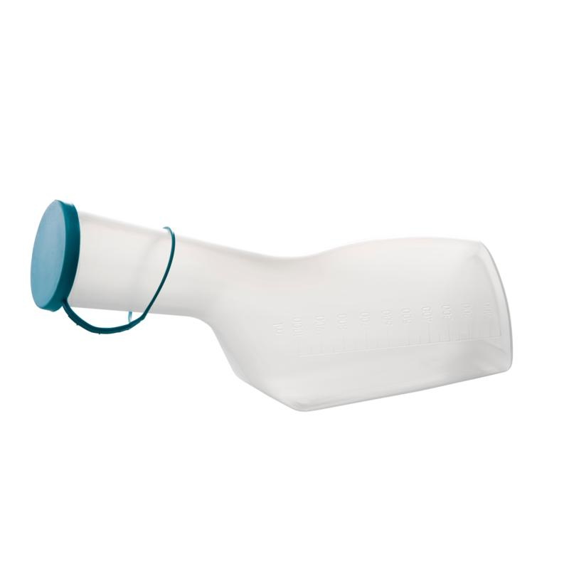 Comfort Urinal Manndreieck mit Kappenmatte sterilisierbar (1 Liter)