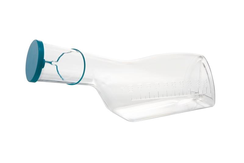 Comfort Urinal Mann Dreieck klar mit Deckel 1 Liter (1 Stück)