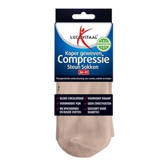 Lucovitaal Kompressionssocken aus Kupfer, Größe 36-41, hautfarben (1 Paar)