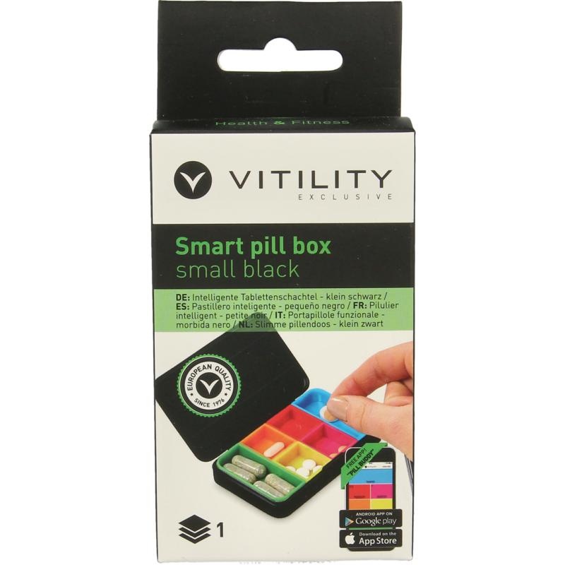 Exclusive Vitility Small pill box schwarz H&F