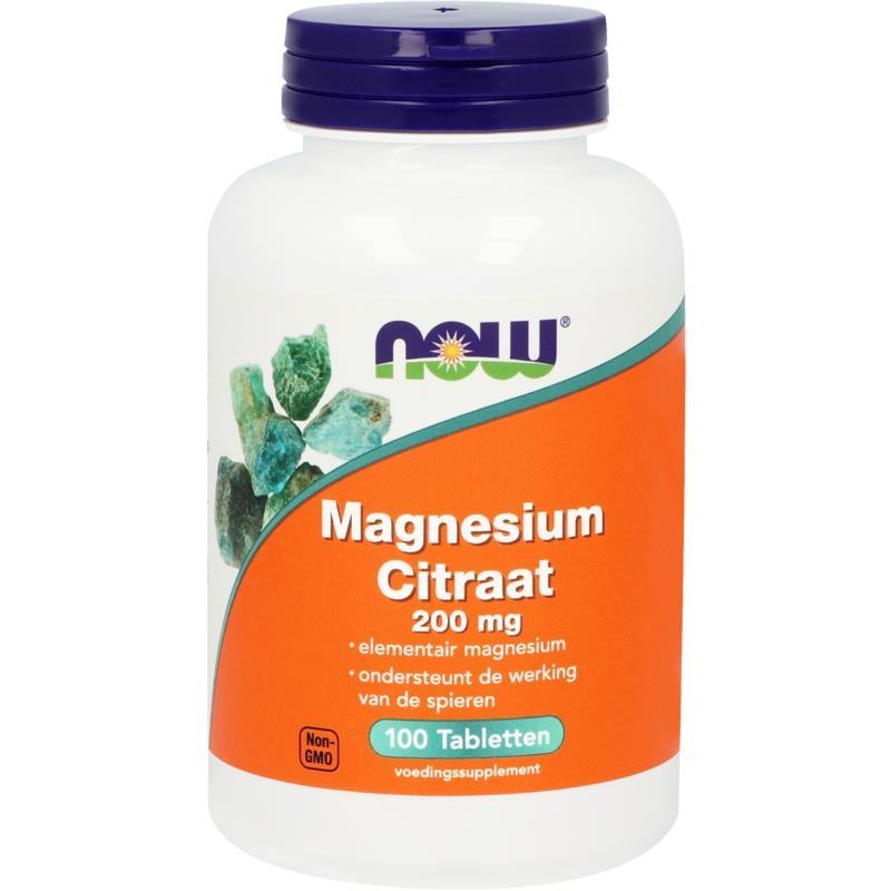 NOW Magnesiumcitrat 200 mg (100 Tab)