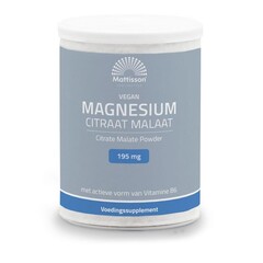 Mattisson Magnesiumcitratmalat mit aktiver Form Vit. b6 (125 Gramm)