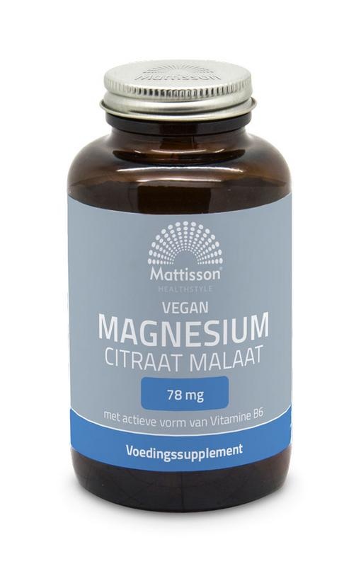 Mattisson Magnesiumcitratmalat mit aktiver Form Vit. b6 (120 VCaps)