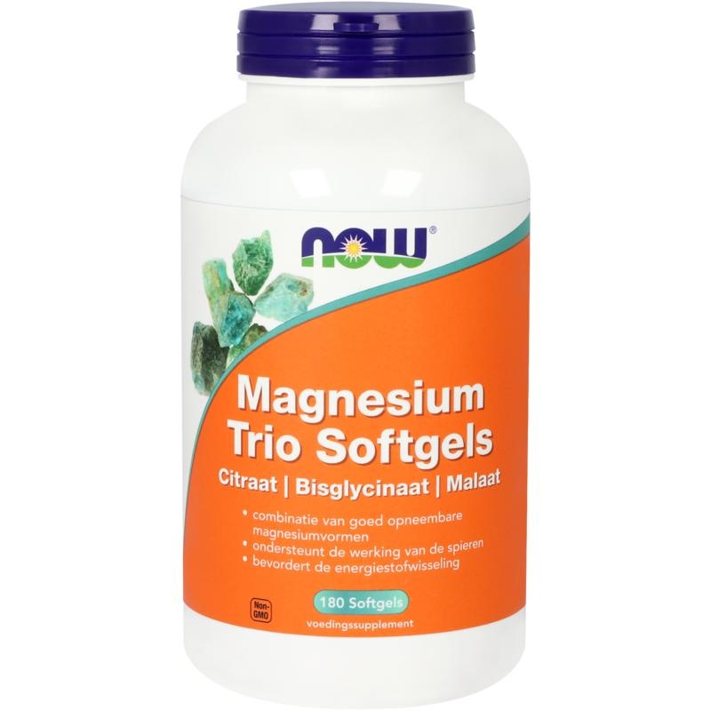NOW Magnesium-Trio-Caps