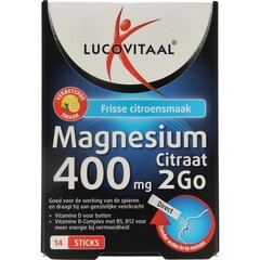 Lucovitaal Magnesiumcitrat 400 mg 2go Sticks (14 Stück)