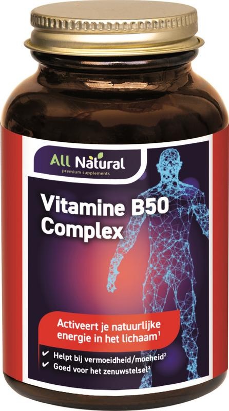 All Natural Vitamin B50-Komplex (60 Caps)