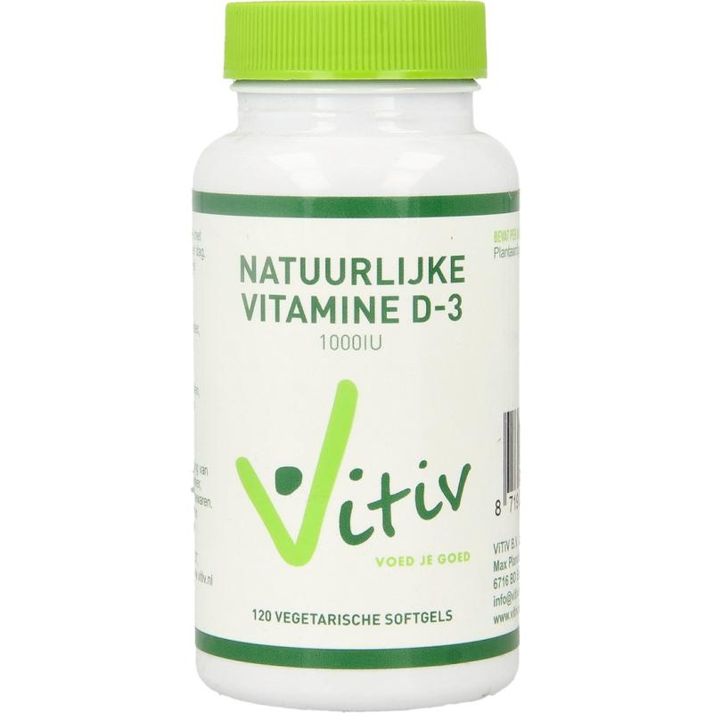 Vitiv Vitiv Vitamin D3 1000IU 25µg vegetarisch (120 Caps)