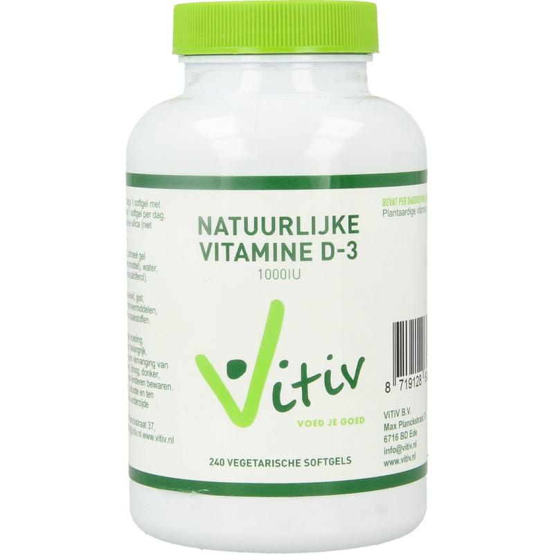 Vitiv Vitiv Vitamin D3 1000IU 25µg vegetarisch (240 Caps)