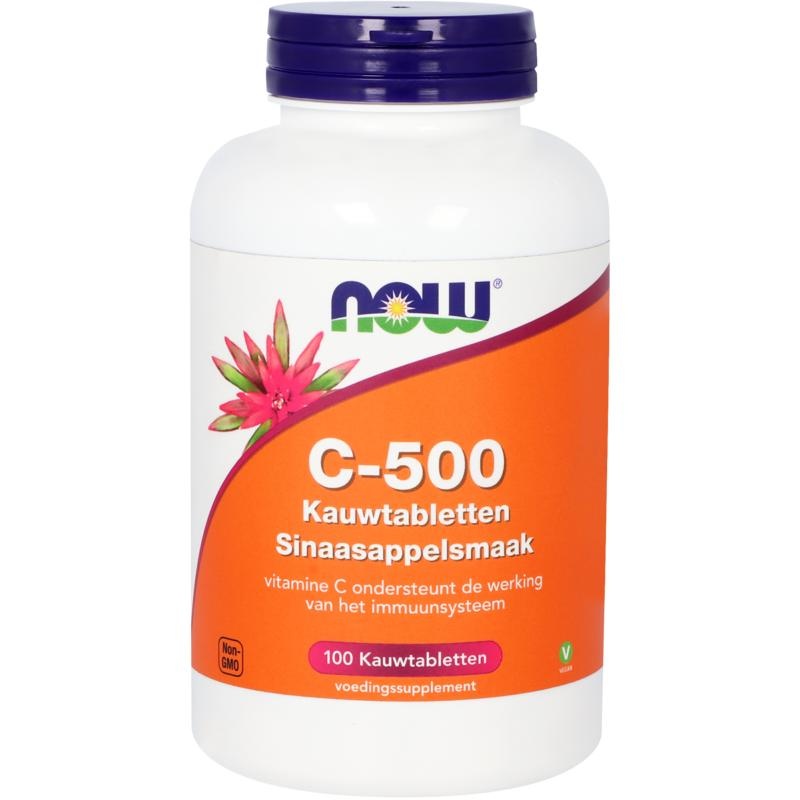 NOW C-500 Kautab Orangengeschmack (100 Kautab)