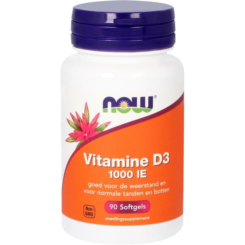 NOW Vitamin D3 1000IE (90 Caps)