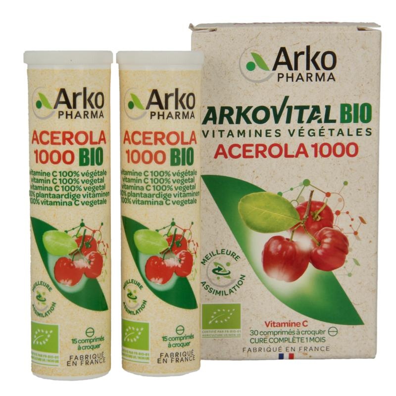 Arkovital Arkovital Acerola 1000 Bio (30 Kautabletten)