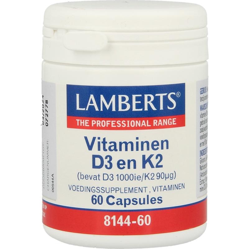 Lamberts Vitamin D3 1000IE und K2 90µg (60 Caps)