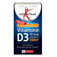 Lucovitaal Vitamin D3 75µg 3000IE (365 Caps)