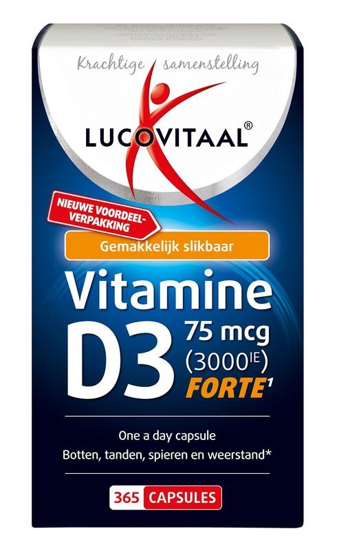Lucovitaal Vitamin D3 75µg 3000IE (365 Caps)
