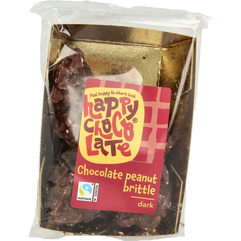 Happy Chocolate Dunkle Schokoladen-Erdnuss-Rocks (150 Gramm)