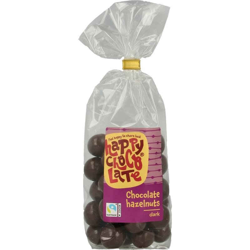 Happy Chocolate Happy Chocolate Haselnüsse dunkle Schokolade Bio (175 Gramm)