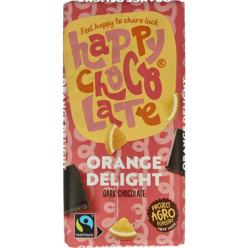 Happy Chocolate Pure Orange Bio (100 Gramm)