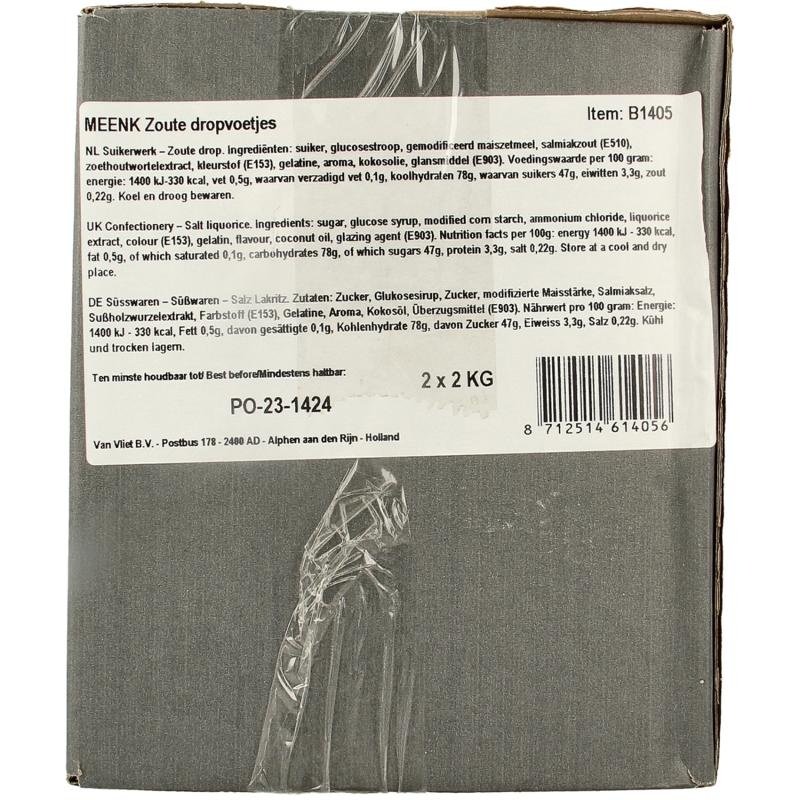 Meenk Meenk Salzige Lakritzfüße (4 kg)