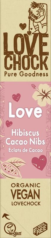 Lovechock Love Hibiskus Kakaonibs Bio (40 Gramm)