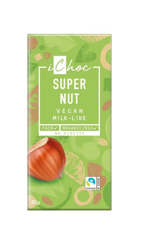 Ichoc Ichoc Supernuss vegan bio (80 Gramm)