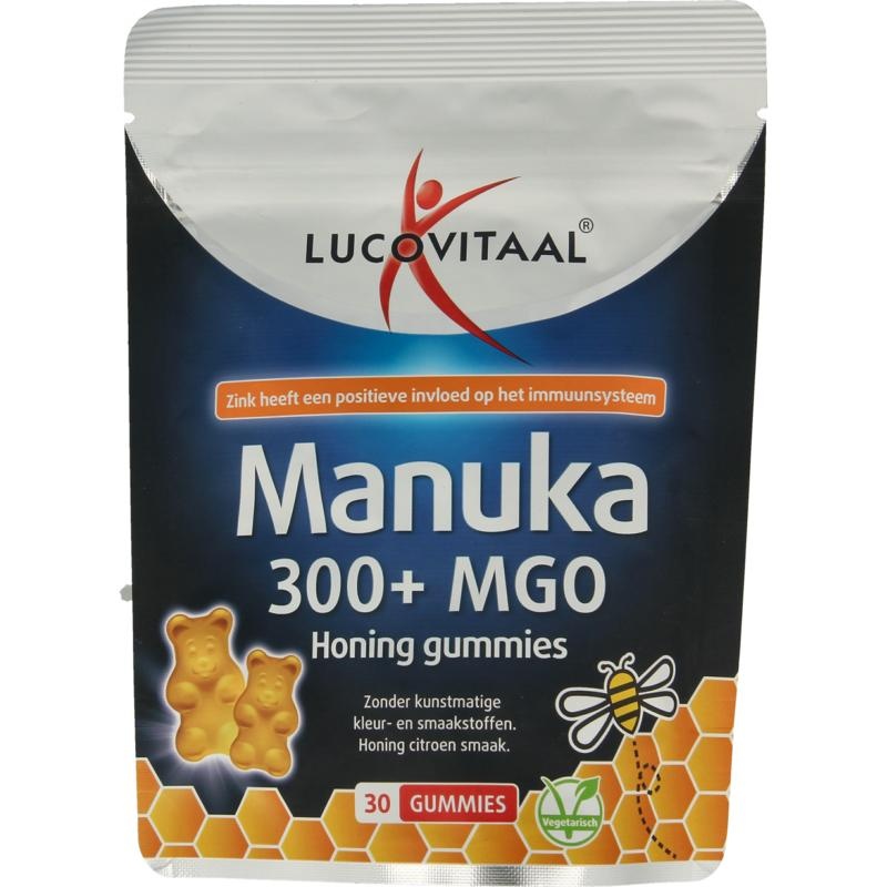 Lucovitaal Lucovitaal Manukahonig 300 MGO (30 Gummies)