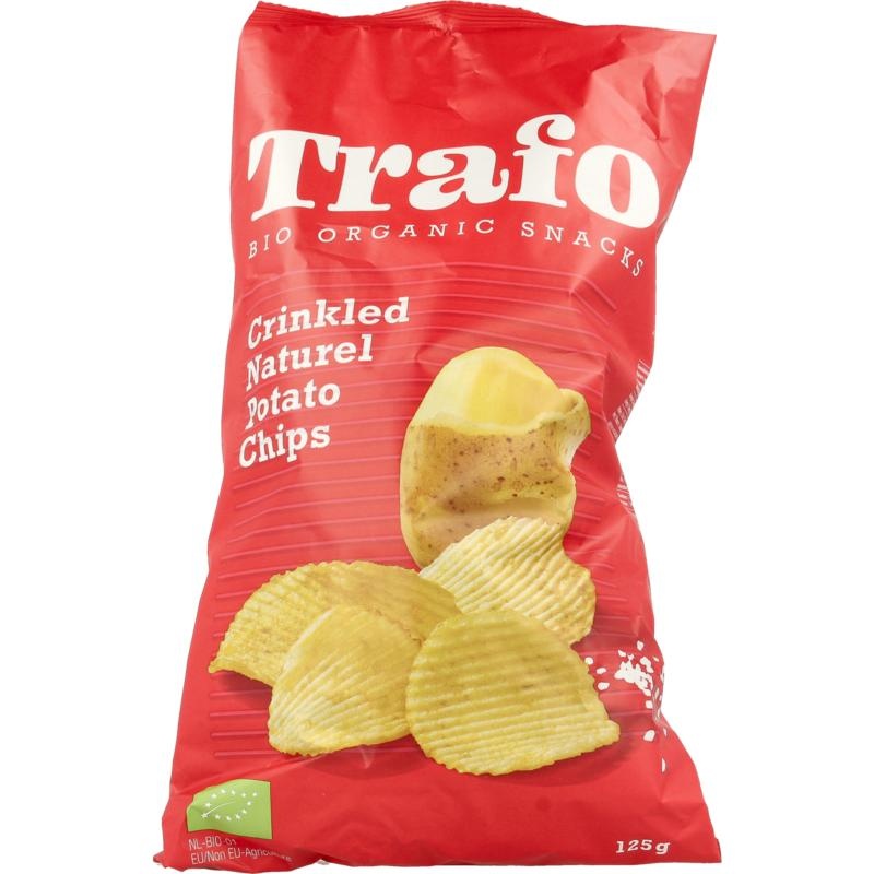 Trafo Ribbelchips gesalzen Bio (125 Gramm)