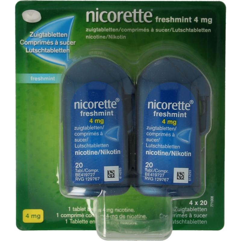 Nicorette Nicorette Lutschtabette frische Minze 4 mg (80 Lutschtab)