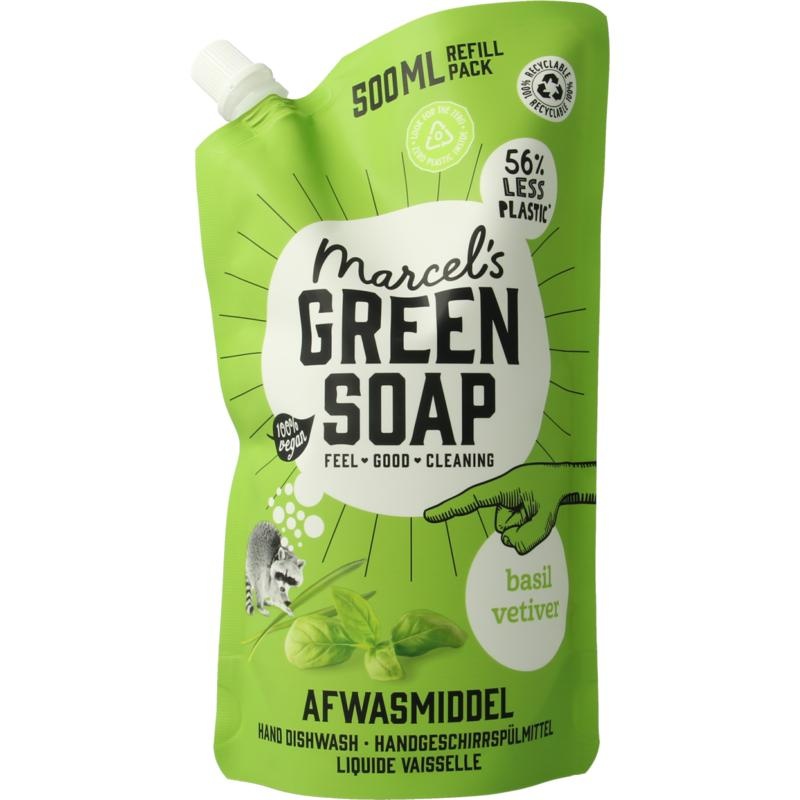 Marcel's GR Soap Spülmittel Basilikum & Vertivergras Nachfüllung (500 Ml)