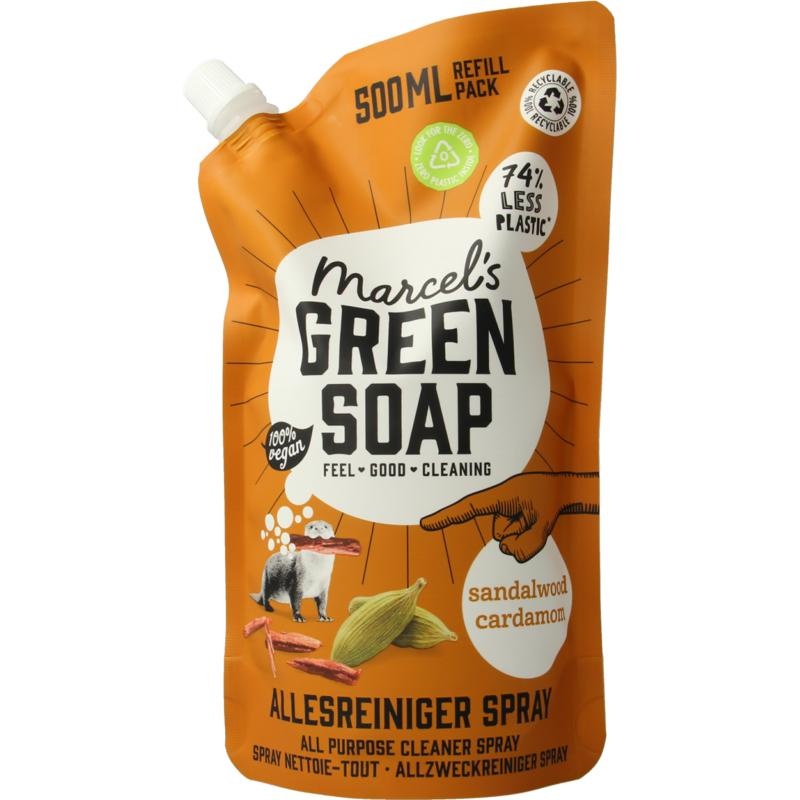 Marcel's GR Soap Allzweck-Reinigungsspray Sandelholz & Kardamom Nachfüllpackung (500 Ml)