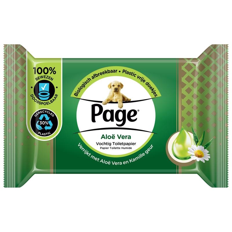 Page Feuchtes Toilettenpapier Aloe Vera Nachfüllung (38 Stück)