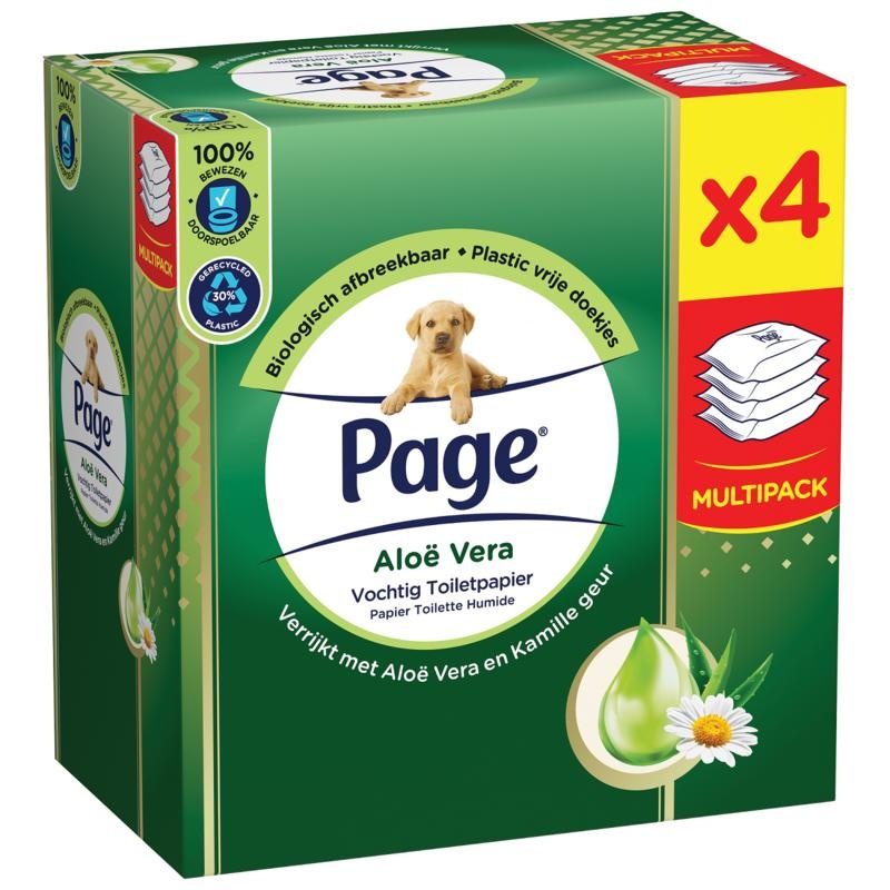 Page Feuchtes Toilettenpapier Aloe Vera (152 Stück)
