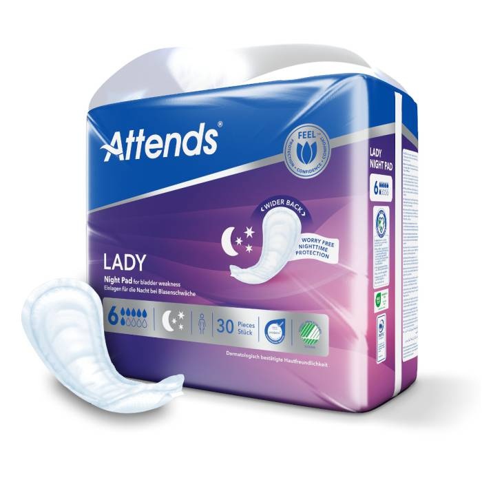 Attends Lady Night Pad 6 (30 Stück)