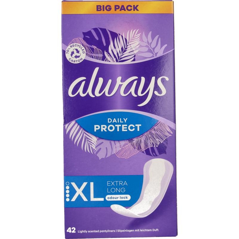 Always Always Slipeinlagen täglich schützen extra lang (42 Stück)