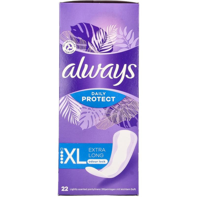 Always Always Slipeinlagen täglich schützen extra lang (22 Stück)