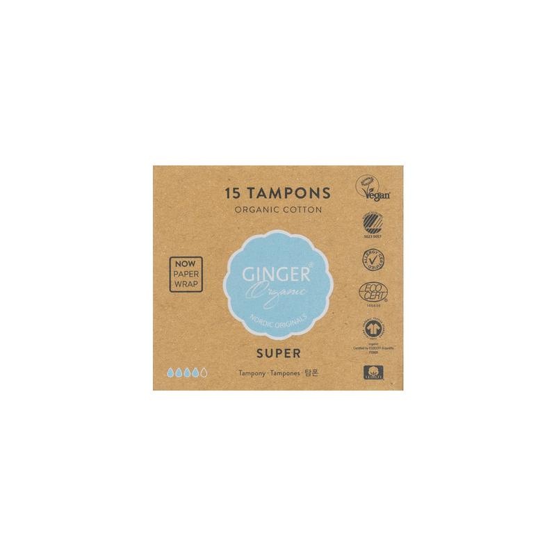 Ginger Organic Ingwer Bio Tampon super (15 Stück)