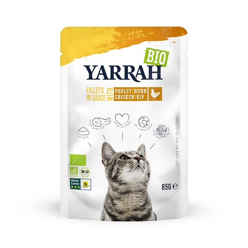 Yarrah Kat-Filet mit Hähnchen in Bio-Sauce (85 Gramm)